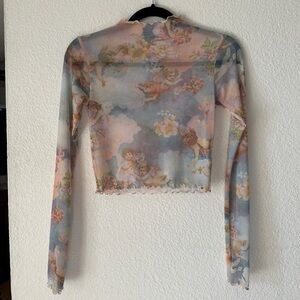 RESA Pastel Angel Sheer Crop Top